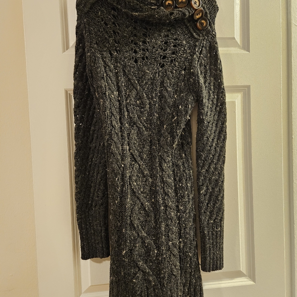 Dark Grey Anthropologie sweater dress - Picture 6 of 6